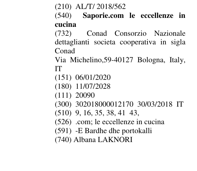 Zëri i markës Saporie.com le eccellenze in cucina në buletin