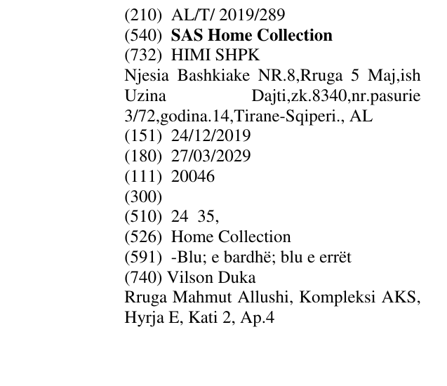 Zëri i markës SAS Home Collection në buletin