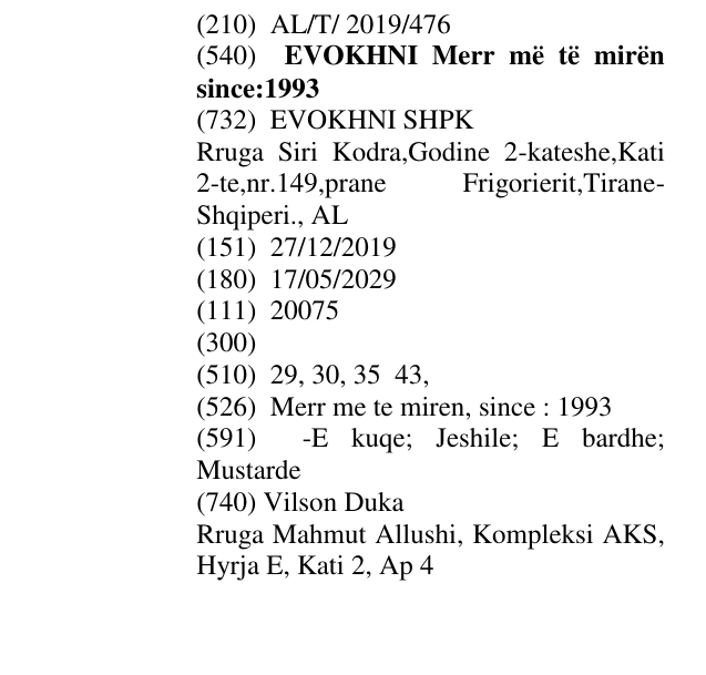 Zëri i markës EVOKHNI Merr më të m irën since:1993 në buletin