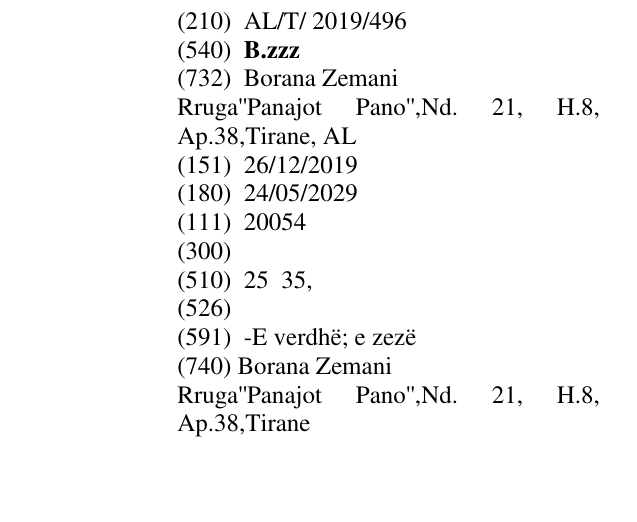 Zëri i markës B.zzz në buletin