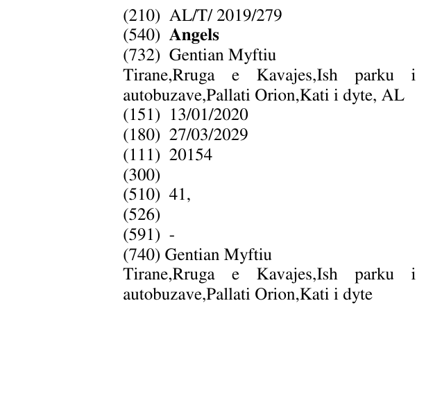 Zëri i markës Angels në buletin