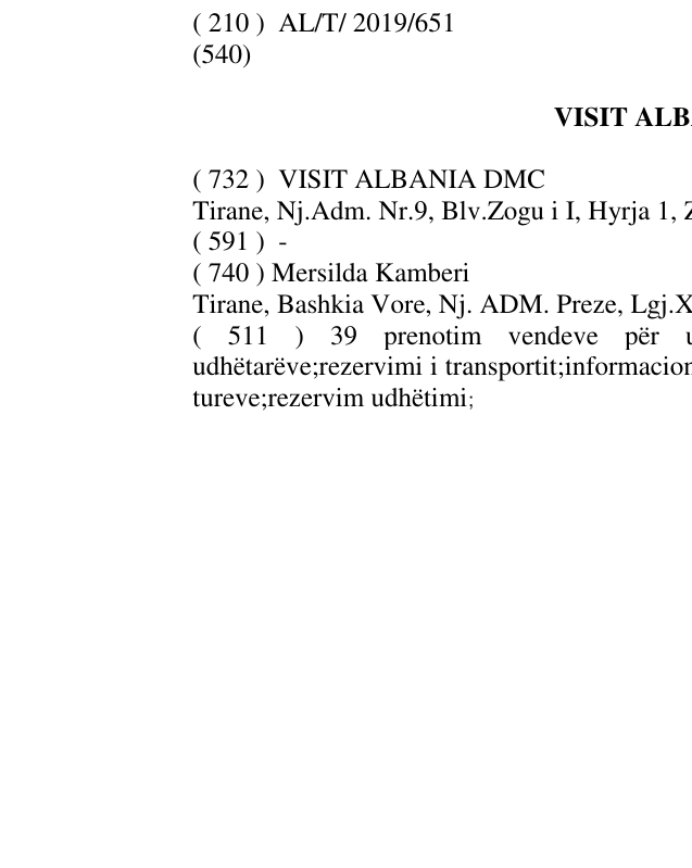 Zëri i markës VISIT ALBANIA DMC në buletin
