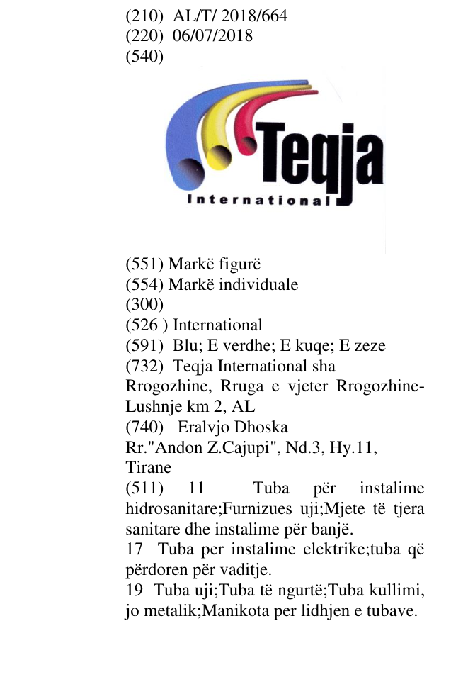 Zëri i markës International në buletin
