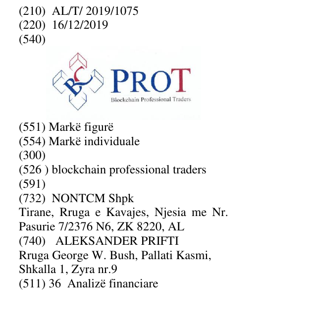 Zëri i markës blockchain professional traders në buletin