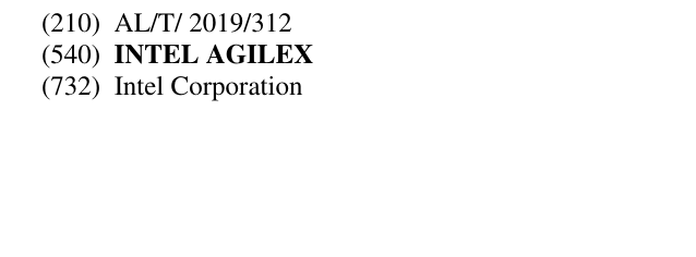 Zëri i markës INTEL AGILEX në buletin