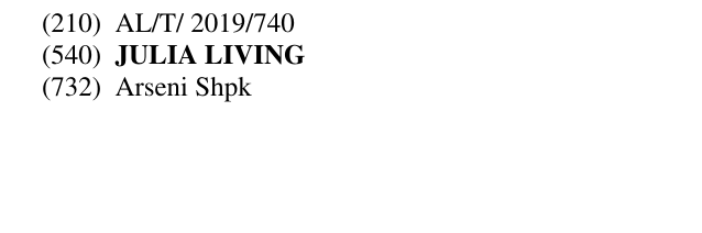 Zëri i markës JULIA LIVING në buletin
