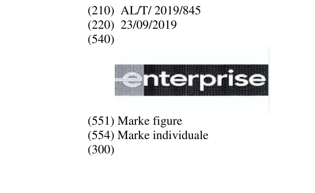 Zëri i markës "e"nterprise në buletin
