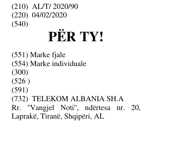 Zëri i markës PËR TY! në buletin