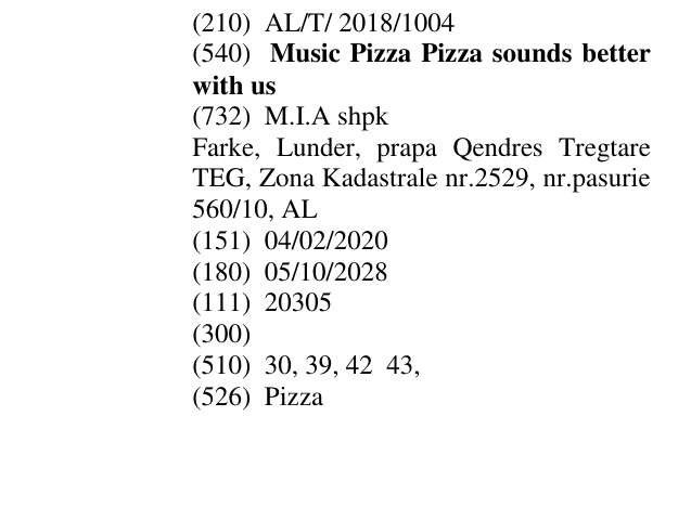 Zëri i markës Music Pizza Pizza sounds better with us në buletin
