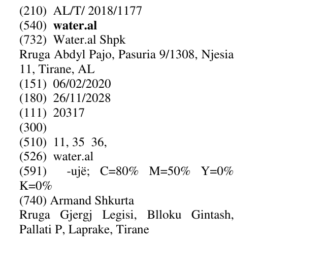 Zëri i markës water.al në buletin