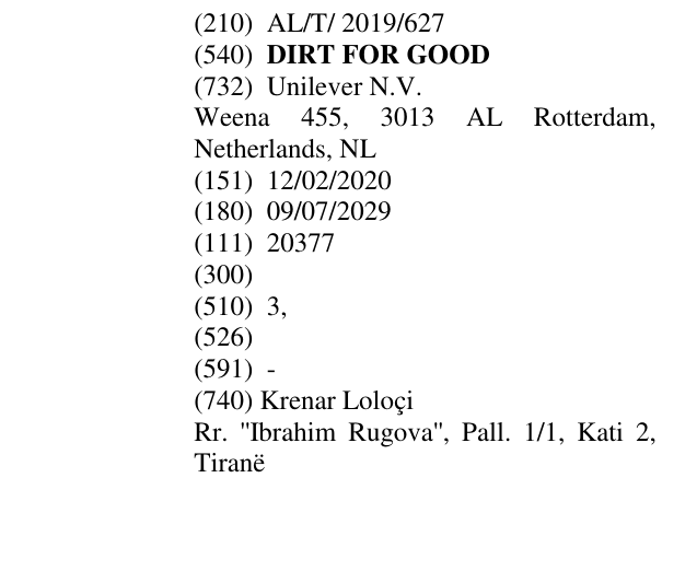 Zëri i markës DIRT FOR GOOD në buletin