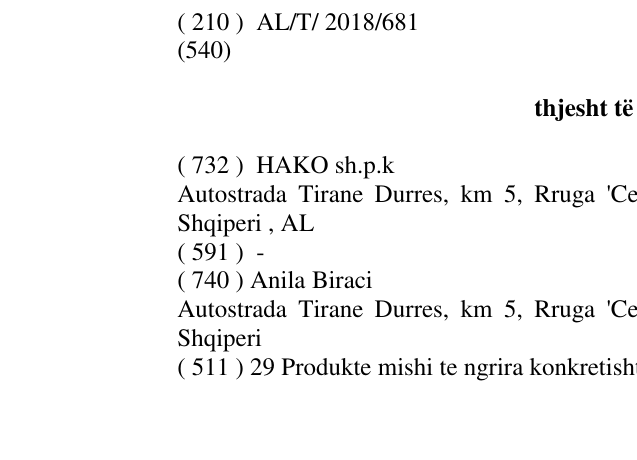 Zëri i markës thjesht të shijshme, në buletin