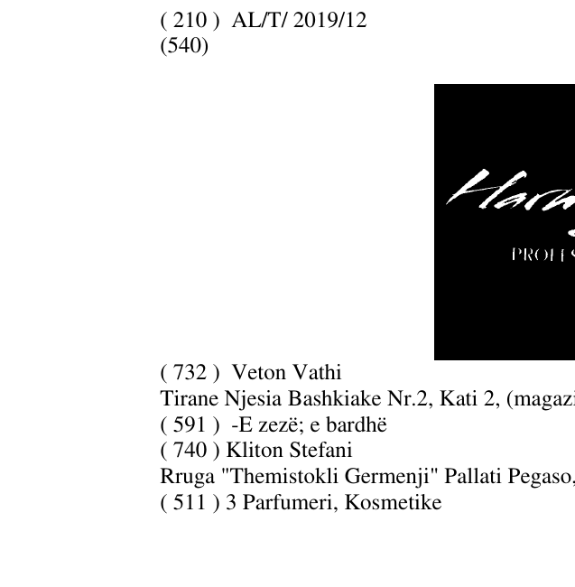 Zëri i markës Harmony në buletin