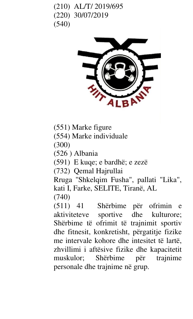 Zëri i markës Albania në buletin