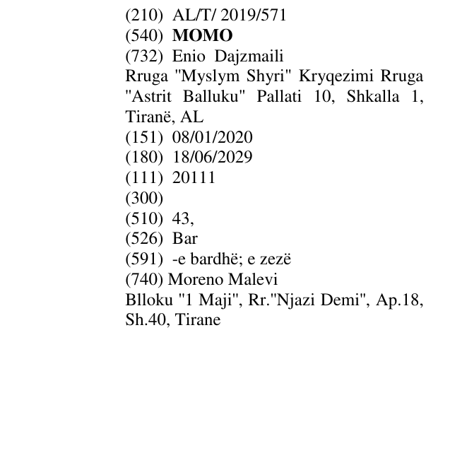Zëri i markës MOMO në buletin