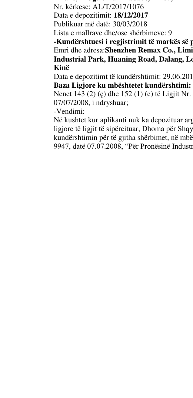 Zëri i markës REMAX në buletin