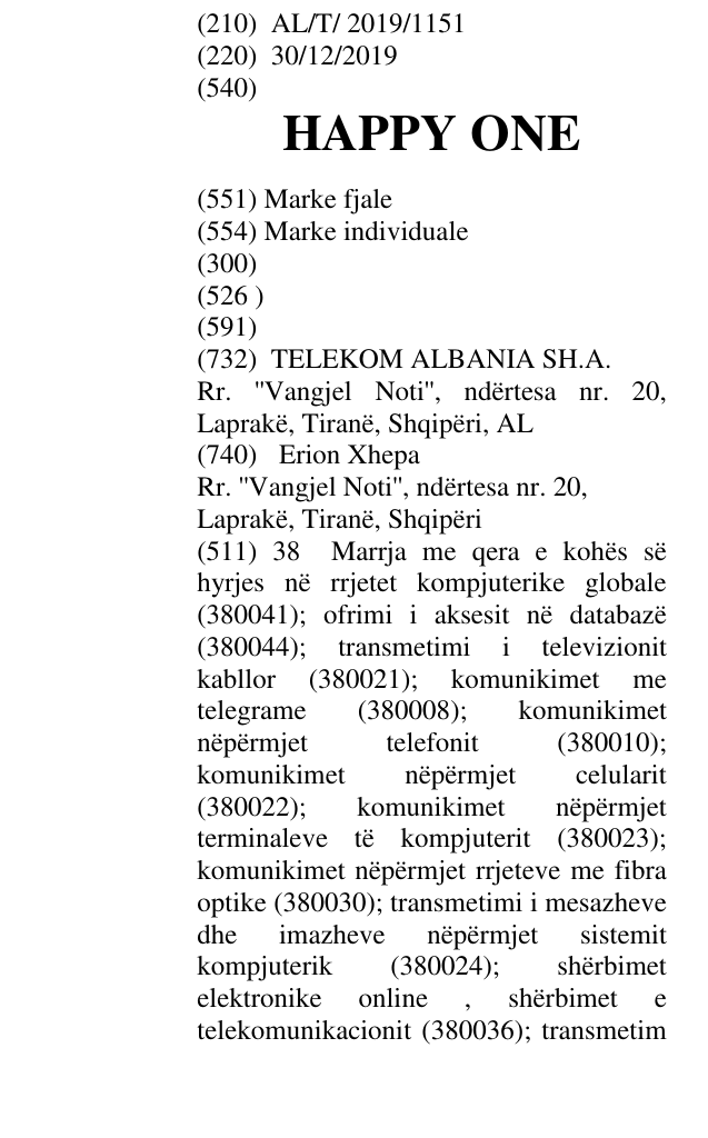 Zëri i markës HAPPY ONE në buletin