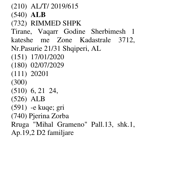 Zëri i markës ALB në buletin