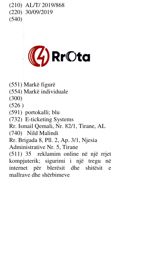 Zëri i markës 4 Rrota në buletin