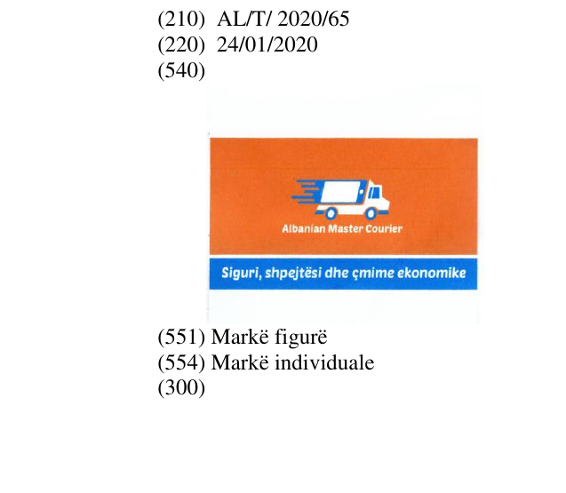 Zëri i markës Albanian; Courier; Siguri, shpejtesi dhe cmime ekonomike në buletin