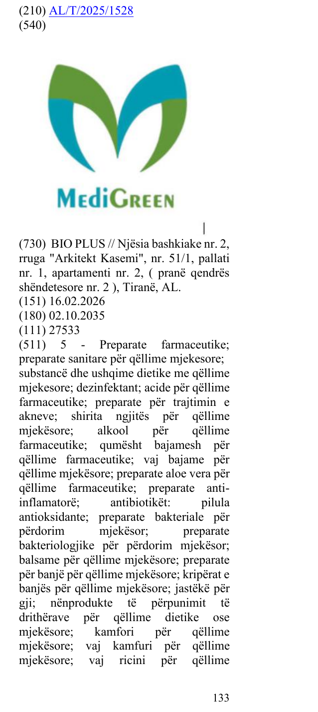 Zëri i markës Medi në buletin