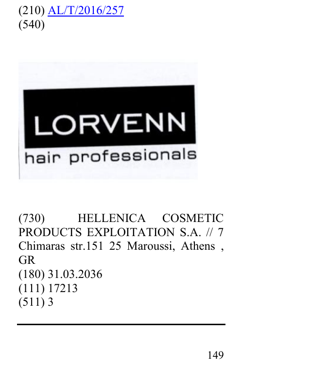 Zëri i markës LORVENN hair professionals në buletin
