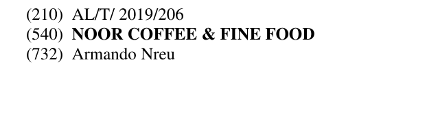 Zëri i markës NOOR COFFEE & FINE FOOD në buletin