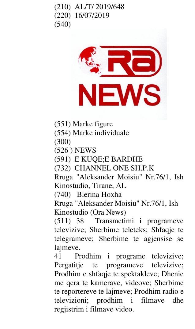 Zëri i markës NEWS në buletin
