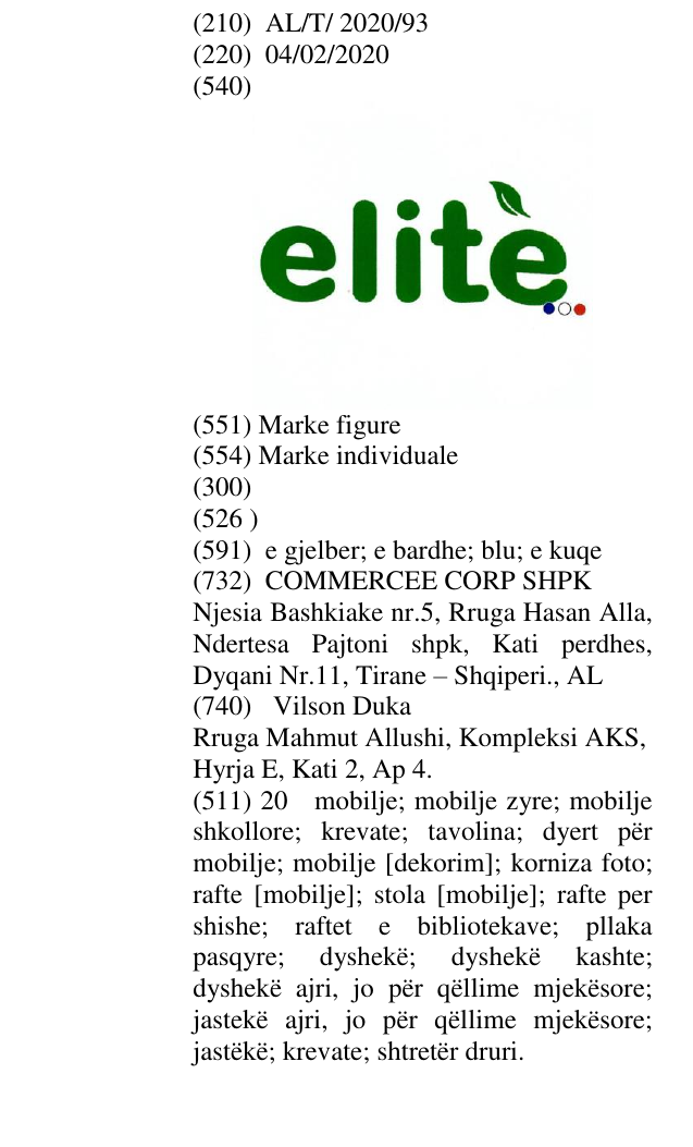 Zëri i markës elite në buletin