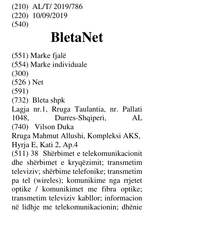 Zëri i markës BletaNet në buletin