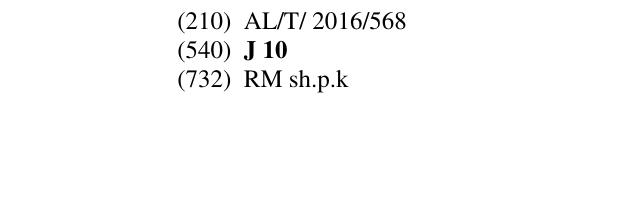 Zëri i markës J 10 në buletin