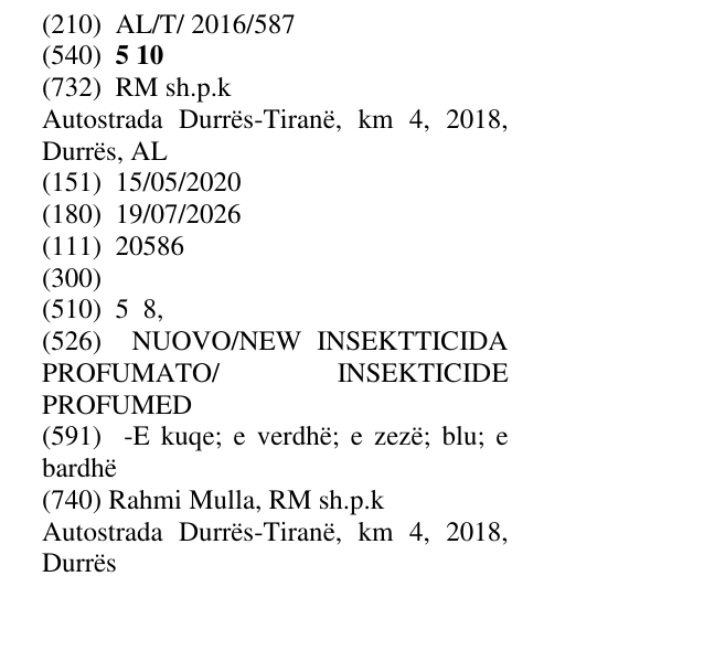 Zëri i markës 5 10 në buletin