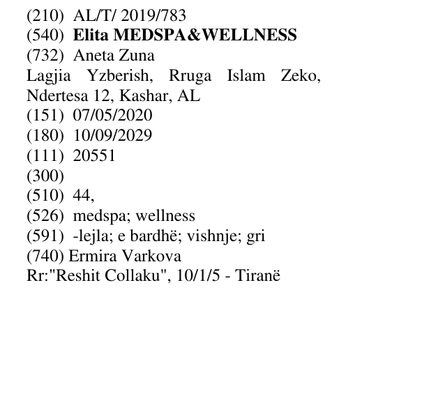 Zëri i markës Elita MEDSPA&WELLNESS në buletin