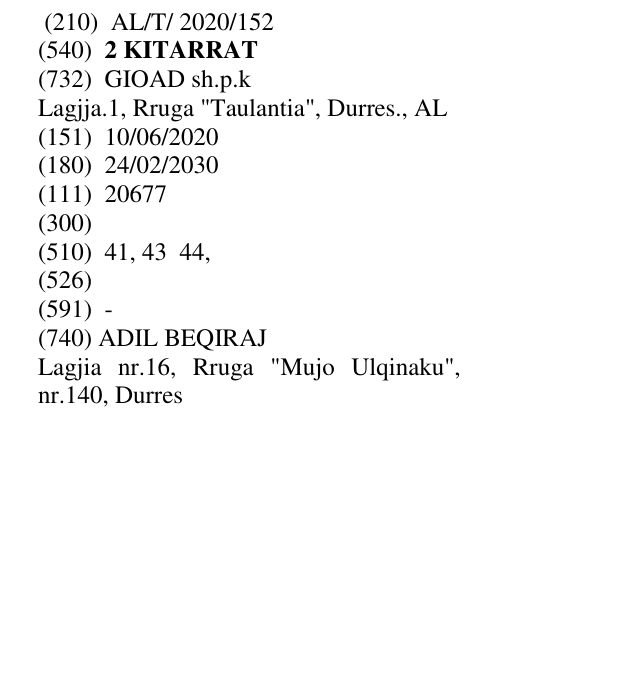 Zëri i markës 2 KITARRAT në buletin