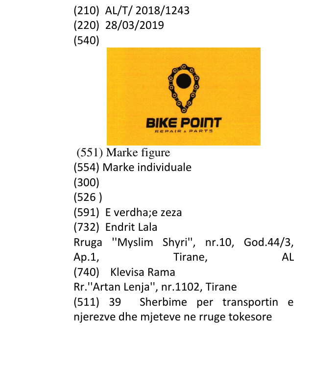 Zëri i markës Bike Point në buletin
