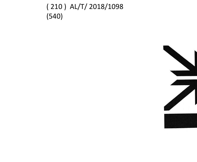 Zëri i markës AL/T/2018/1098 në buletin