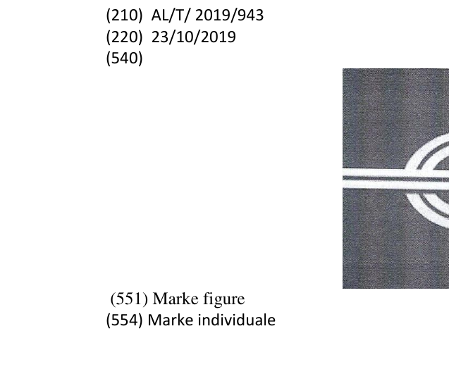 Zëri i markës ''e'' Logo në buletin