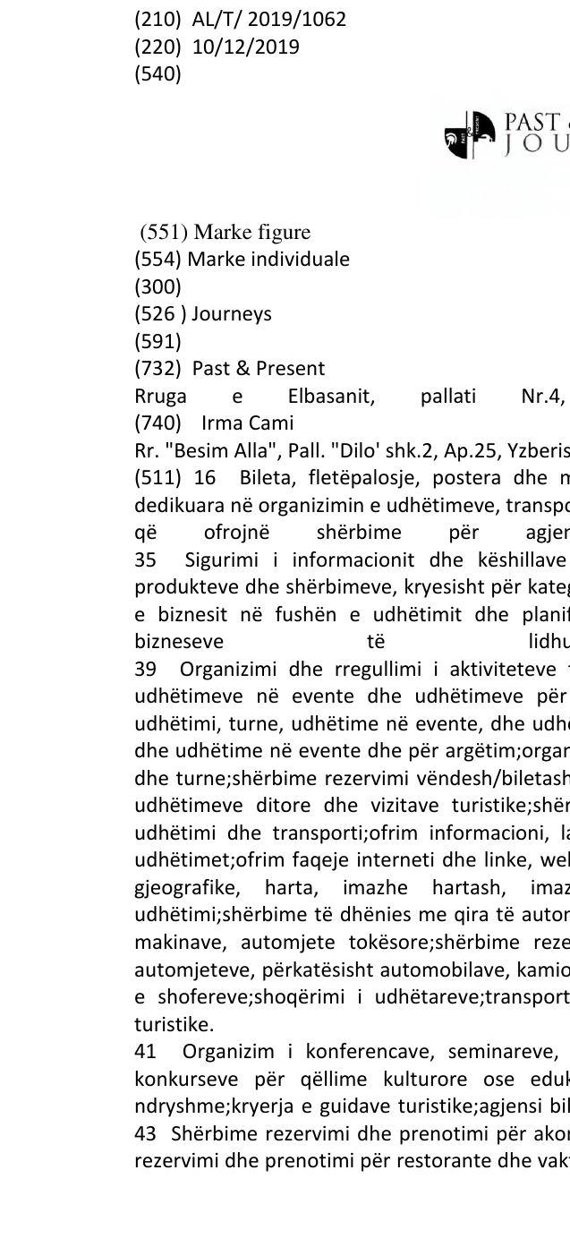 Zëri i markës Journeys në buletin