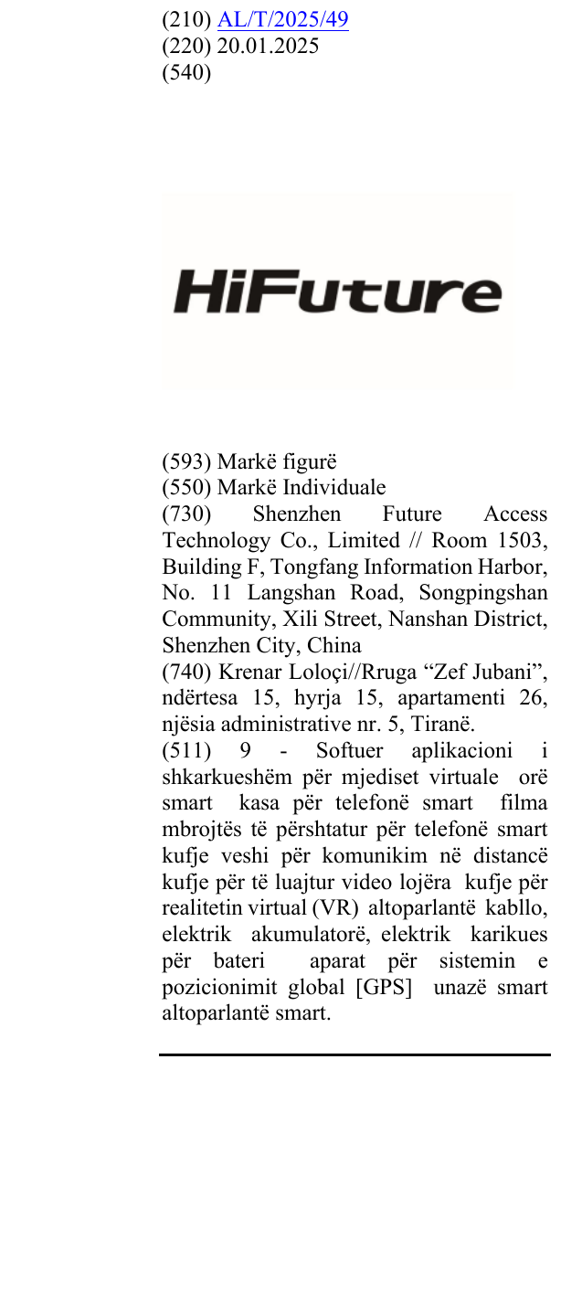 Zëri i markës HiFuture në buletin