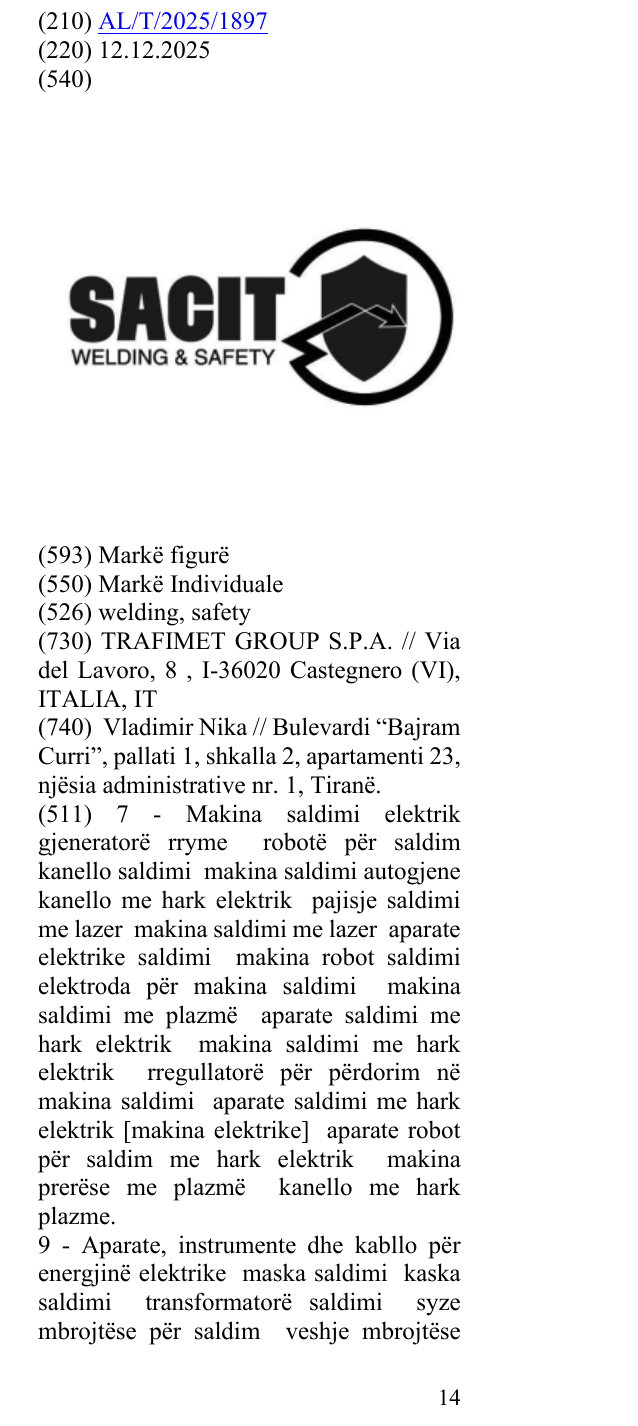 Zëri i markës welding, safety në buletin