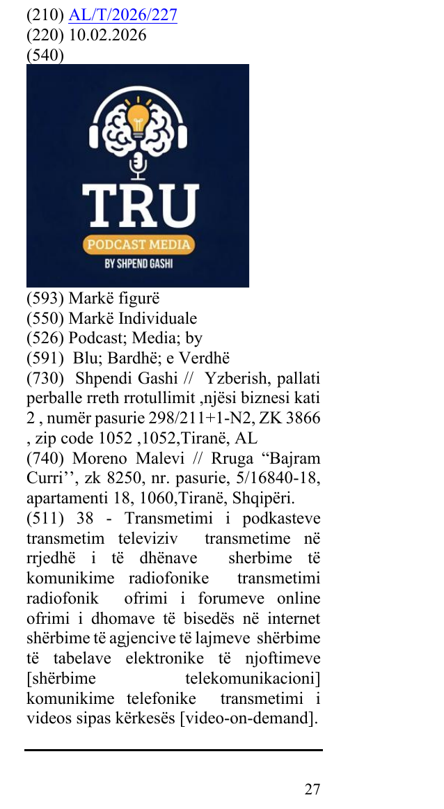 Zëri i markës Podcast; Media; by në buletin