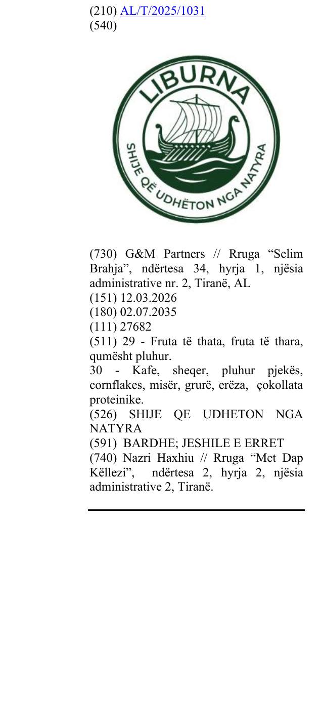 Zëri i markës SHIJE QE UDHETON NGA NATYRA në buletin