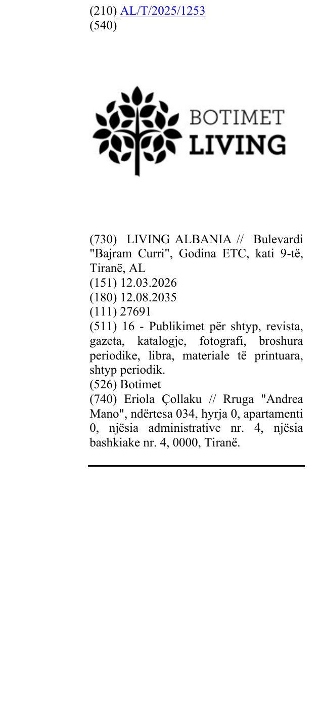 Zëri i markës Botimet në buletin