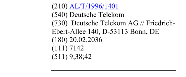 Zëri i markës Deutsche Telekom në buletin