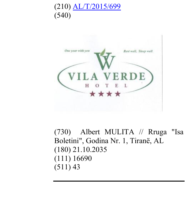 Zëri i markës Verde në buletin