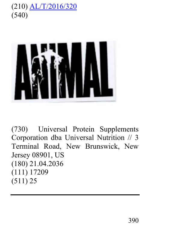 Zëri i markës ANIMAL në buletin