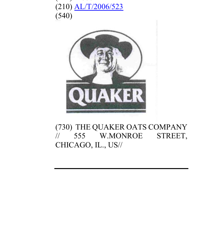 Zëri i markës QUAKER & SUNDBLOM HEAD DESIGN në buletin