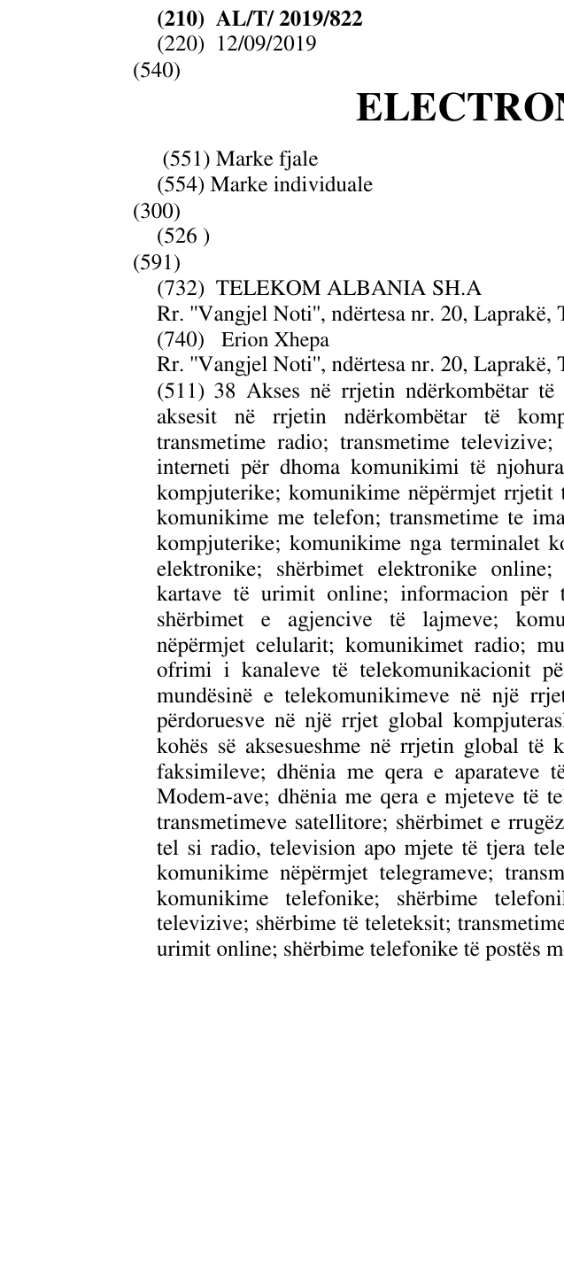 Zëri i markës ELECTRONIC BEATS në buletin