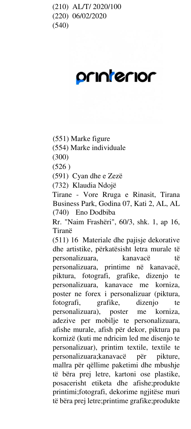 Zëri i markës printerior në buletin
