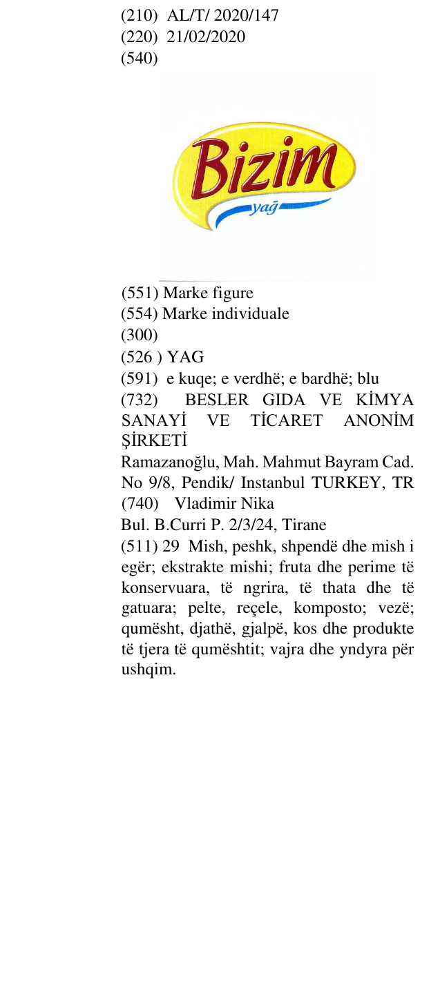 Zëri i markës YAG në buletin